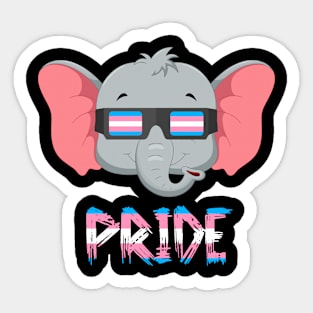 Elephant Transgender Flag Lgbt Sticker